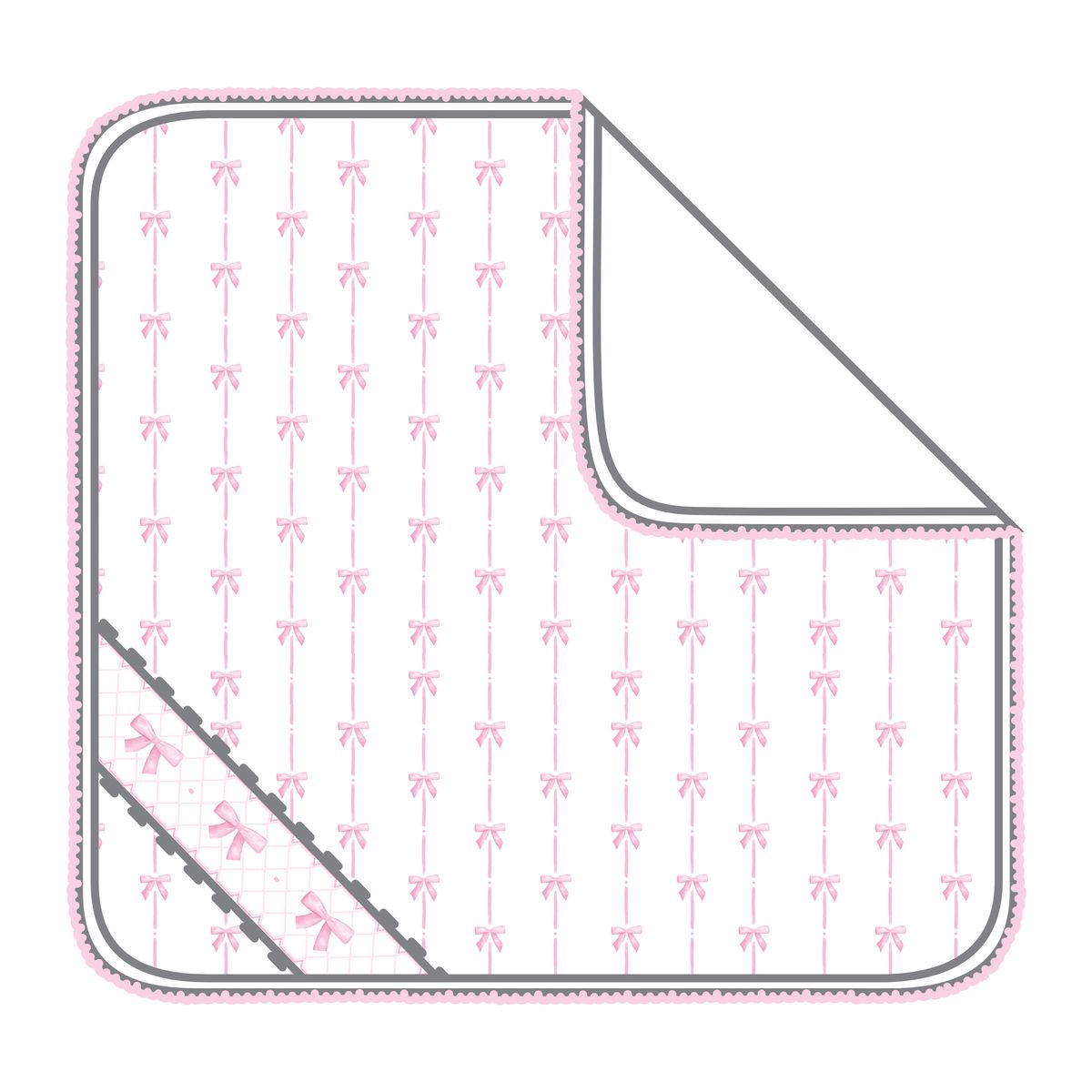 Magnolia Baby - Amelia's Classics Pink Smocked Receiving Blanket