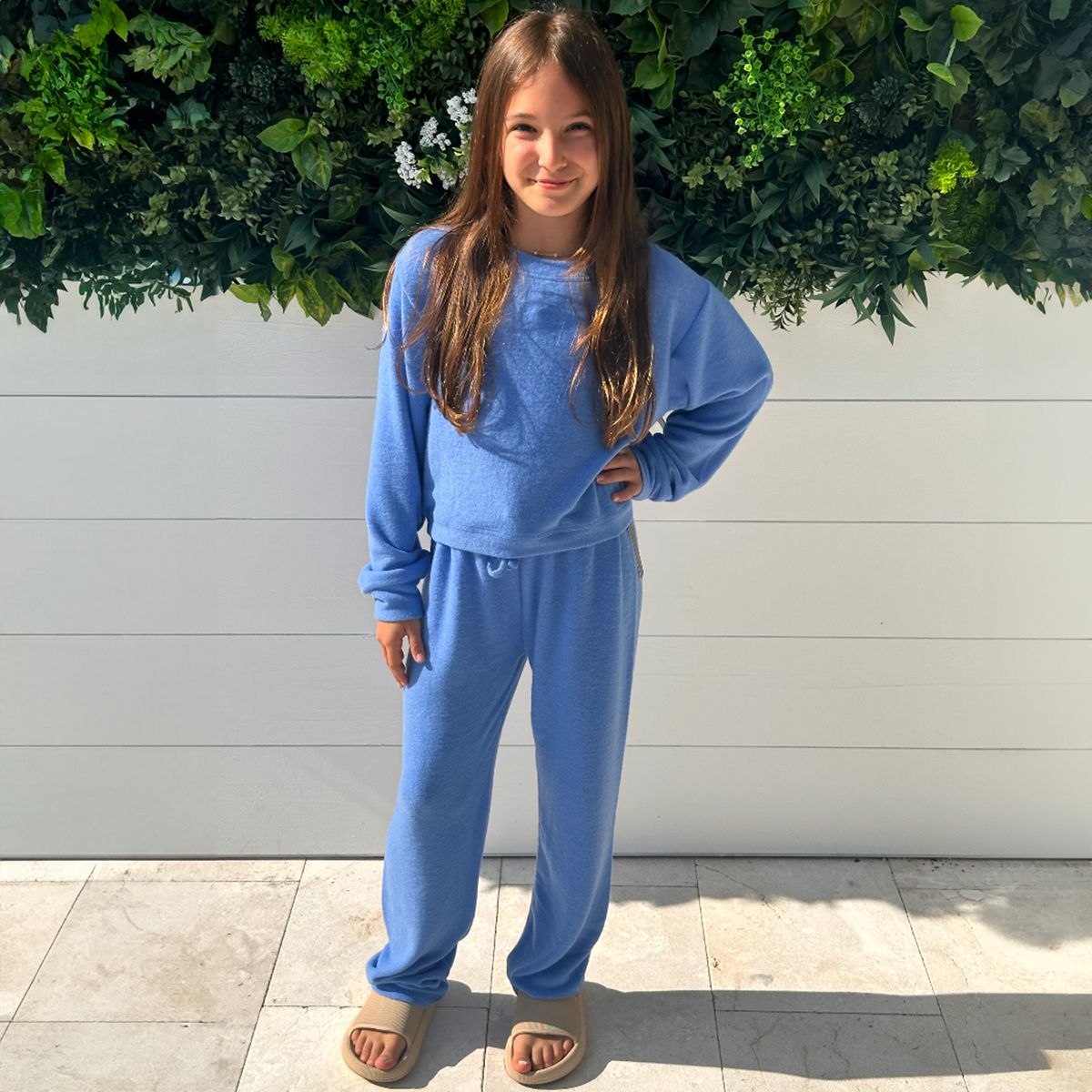 Suzette - Soft Cloud Crewneck - Blue Water