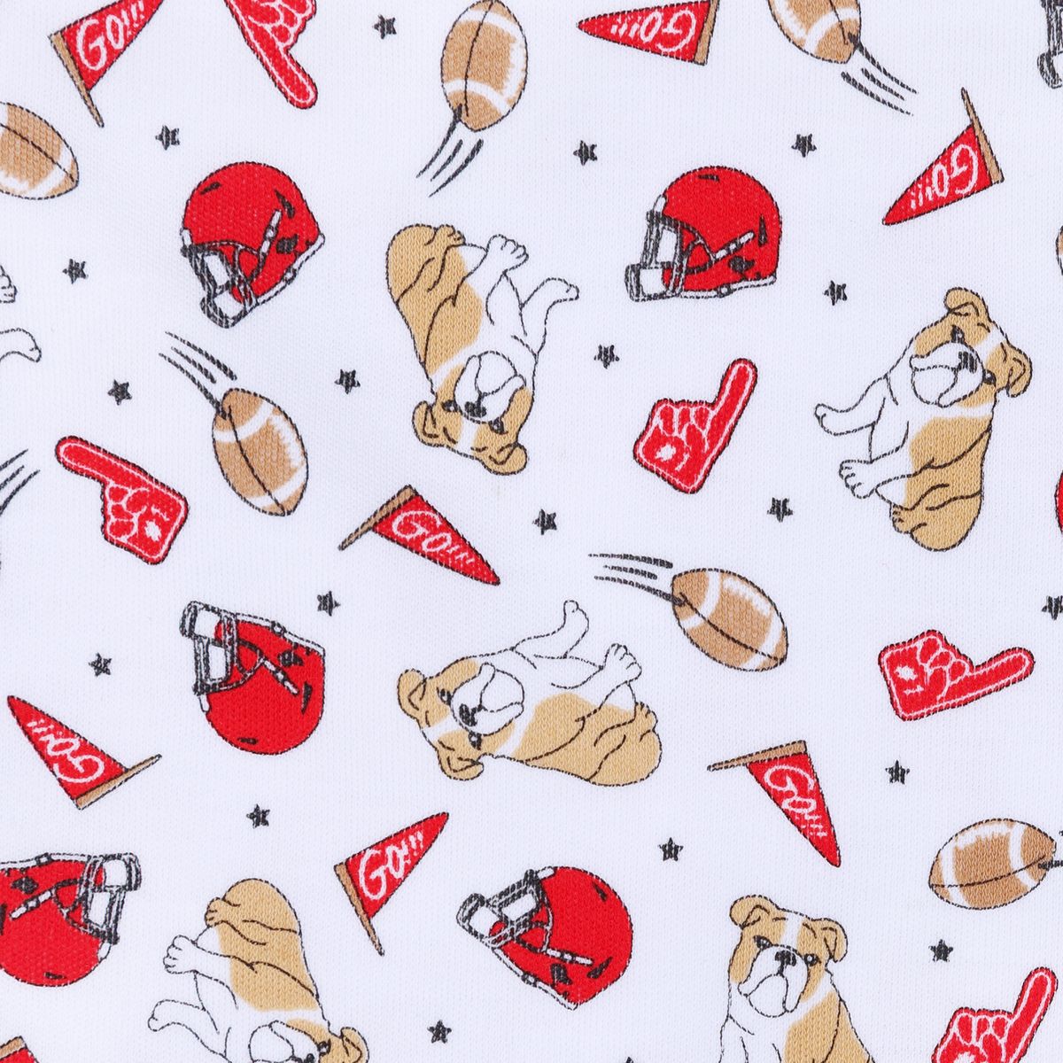 Magnolia Baby - Go Dawgs! Red Printed Swaddle Blanket