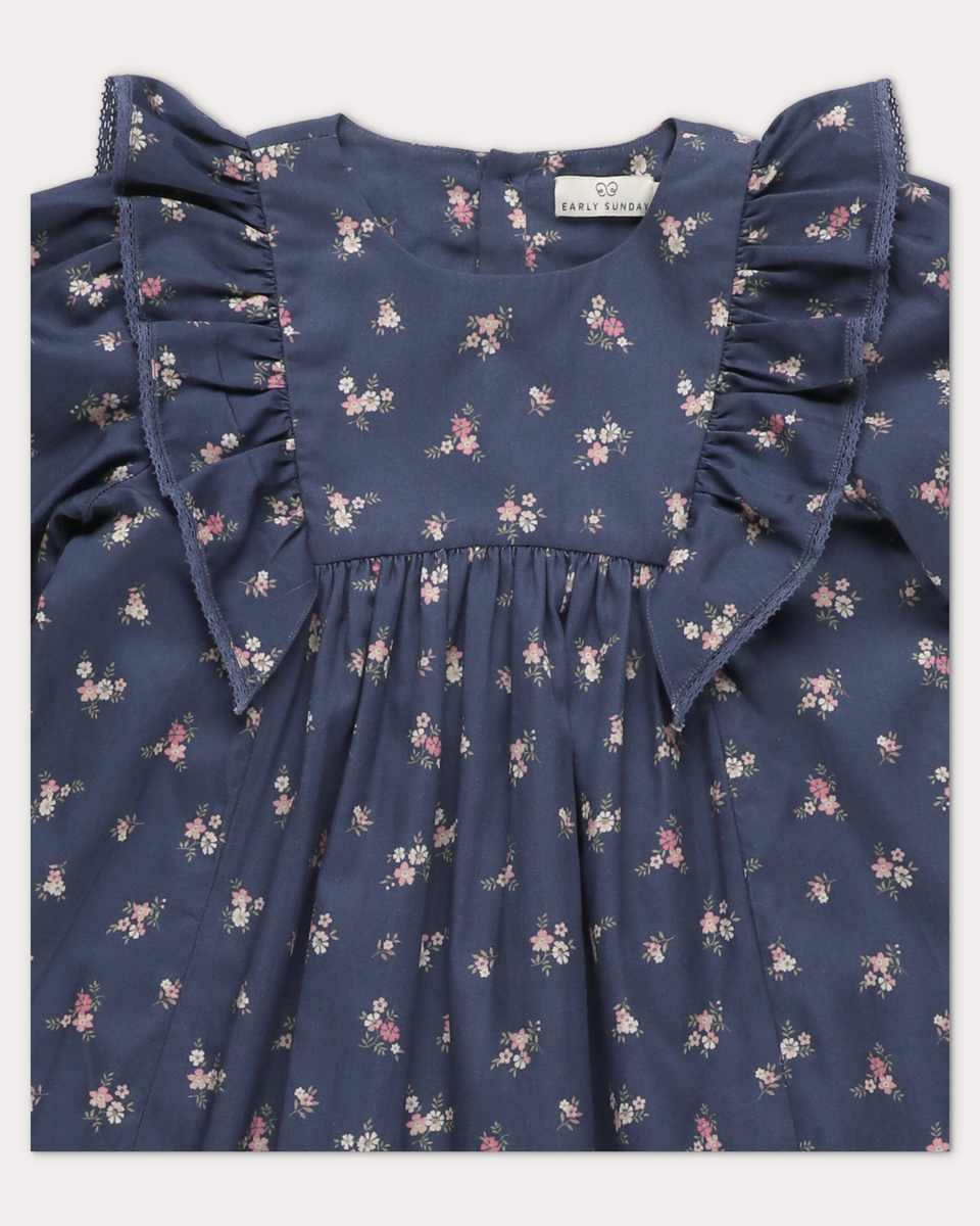 Ditsy Bouquet Navy Margot Dress