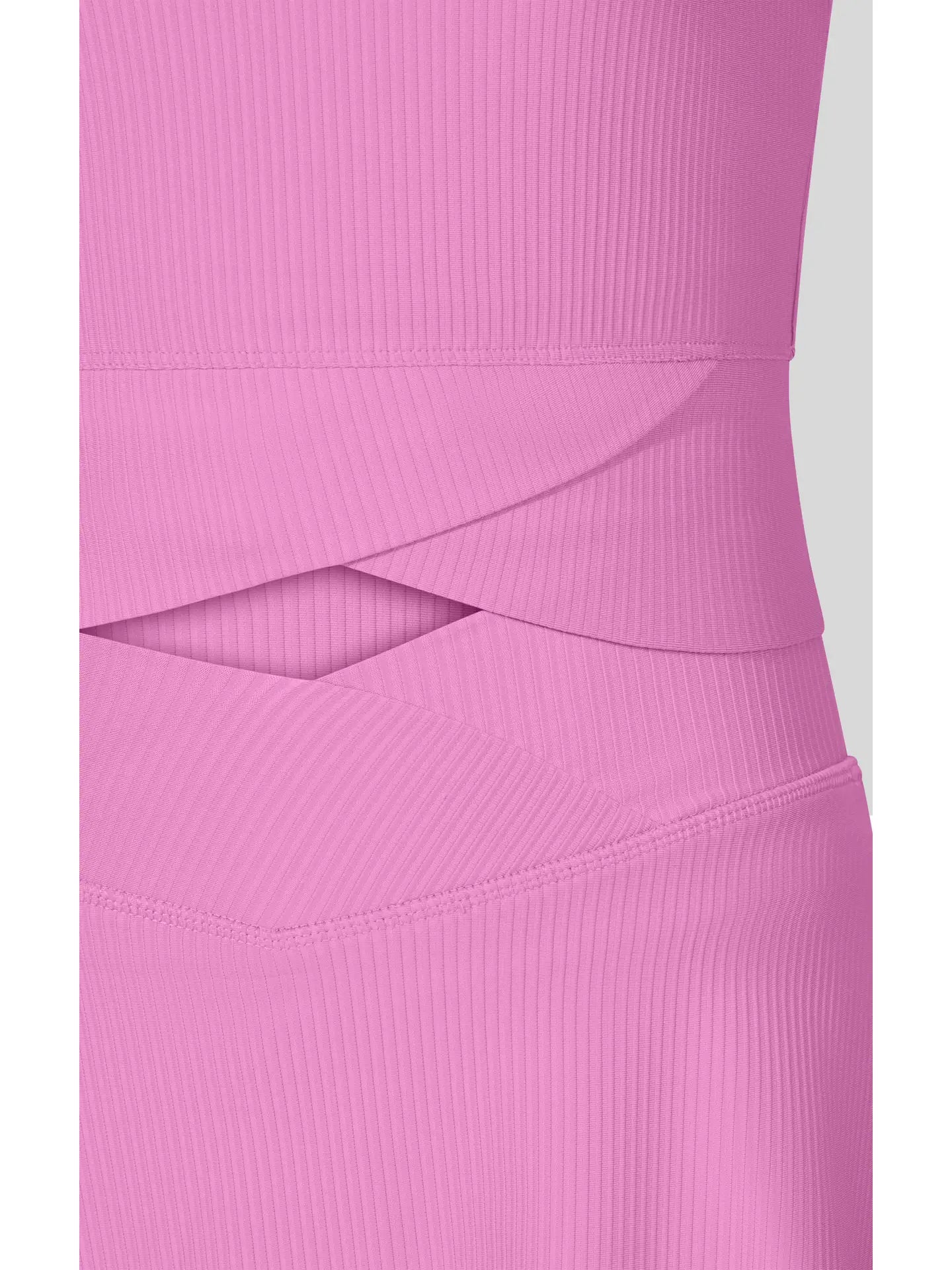 Pink Bloom Rib Marie Crossover Top and Skort Set