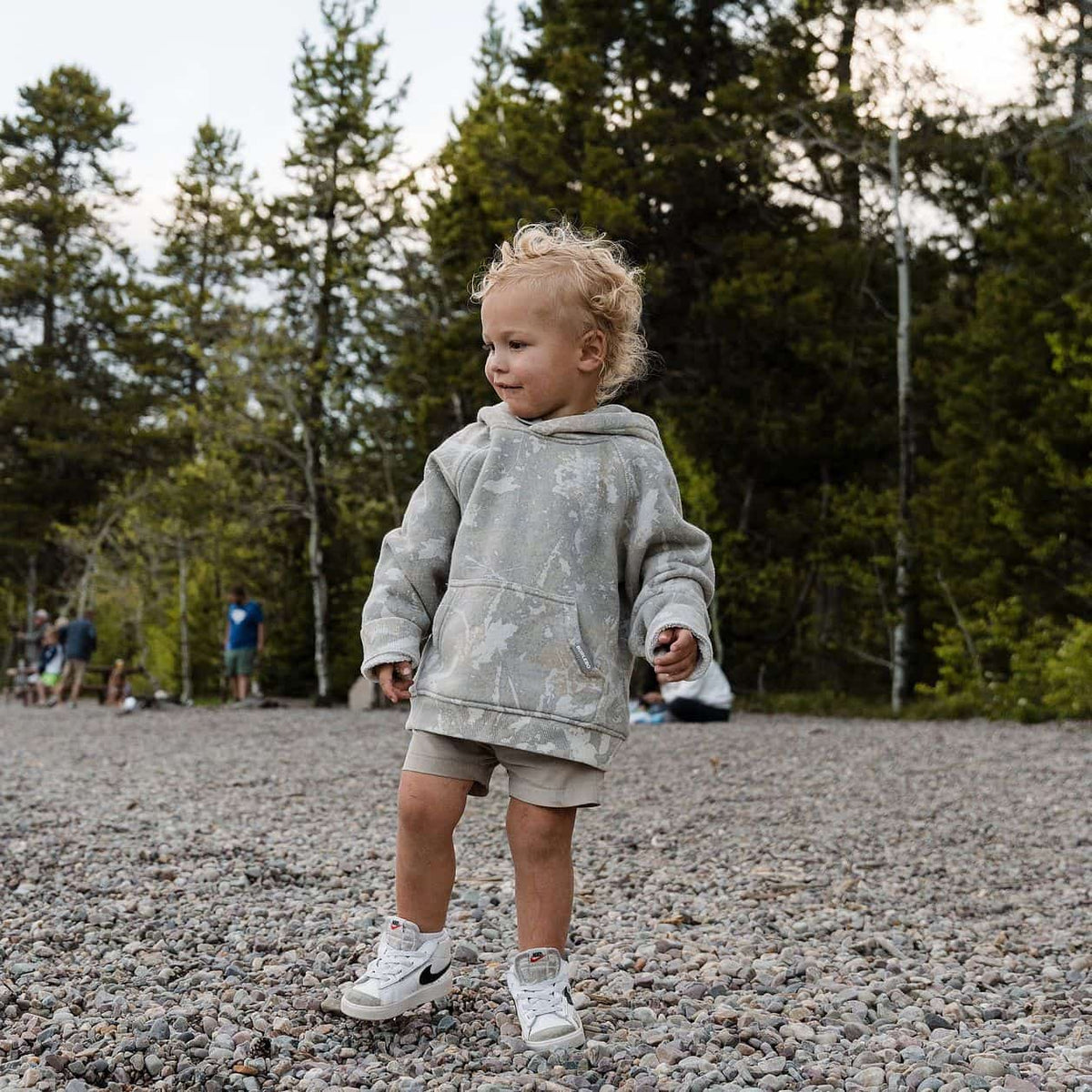 Youth Drifter Camo Vintage Washed Hoodie
