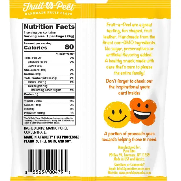Fruit-a-Peel - Sweet Juicy Mango Fruit Flats