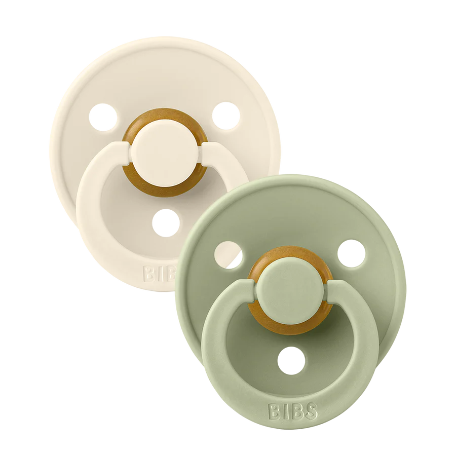 BIBS Pacifier Latex - 2 pack - Ivory/Sage