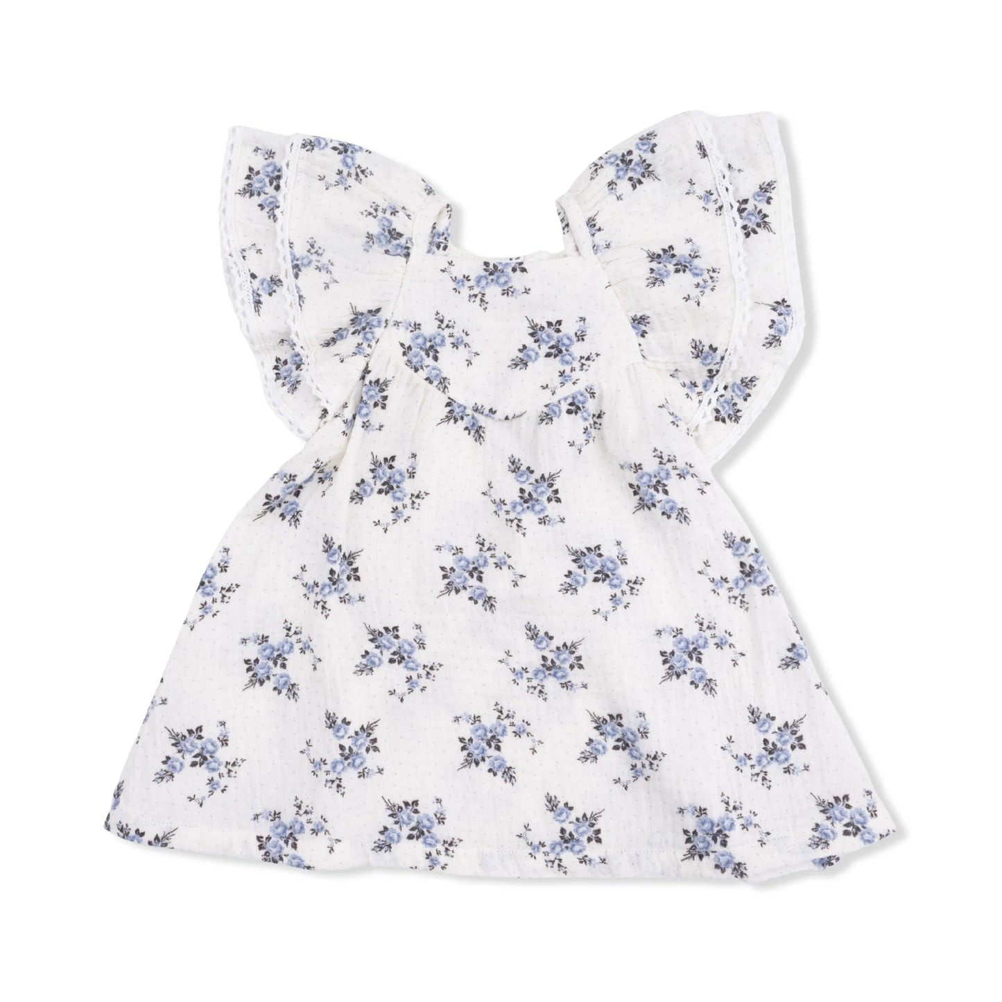 Belle Rosette Dot V-Neck Dress