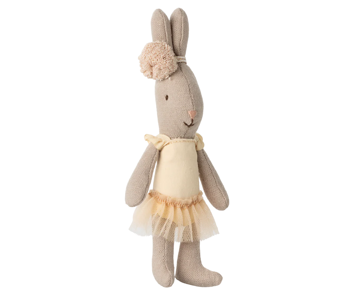 Maileg - Rabbit, Micro - Ballet Suit and Skirt Cream
