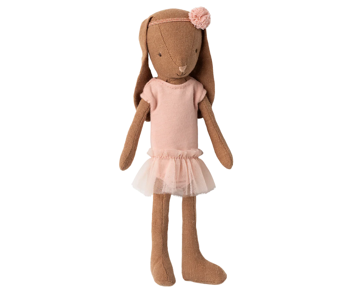 Bunny, Size 1 - Chocolate brown - Ballet suit and skirt rose