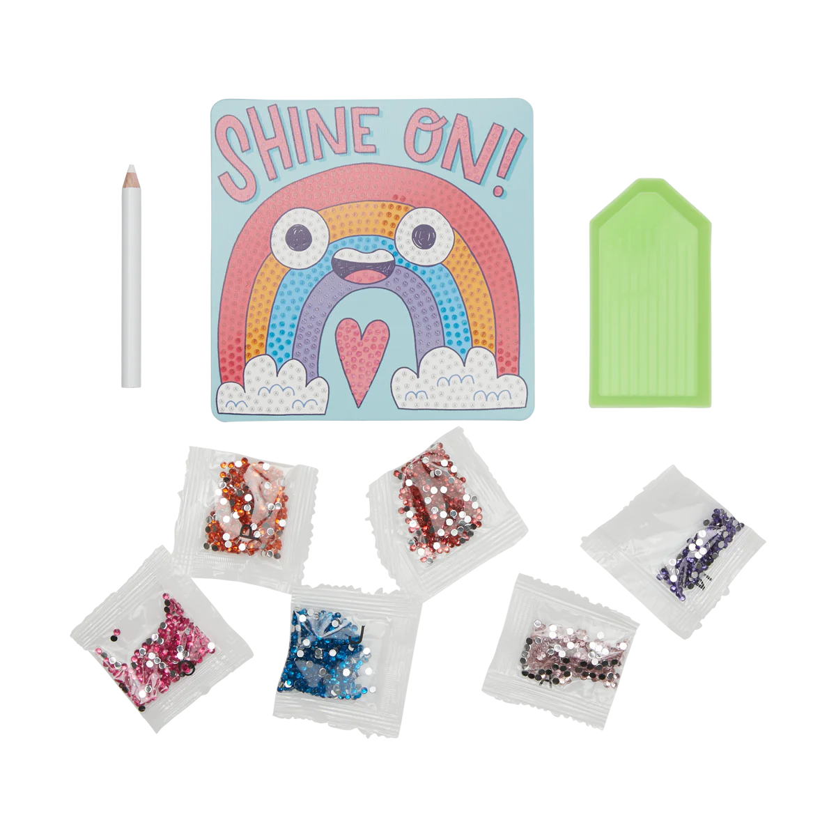 ooly - Razzle Dazzle DIY Mini Gem Art Kit - Shine On Rainbow