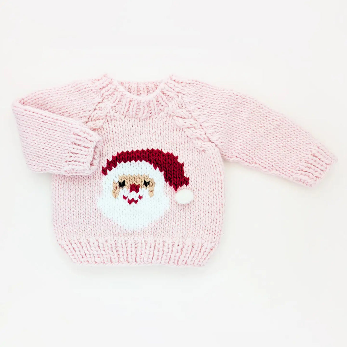 Jolly Santa Sweater Blush For Baby & Toddler Girls