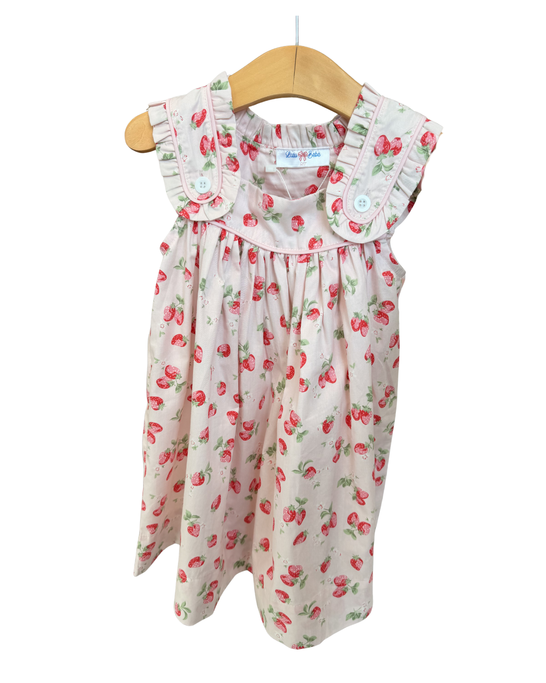 Willow Strawberry Ruffle Dress