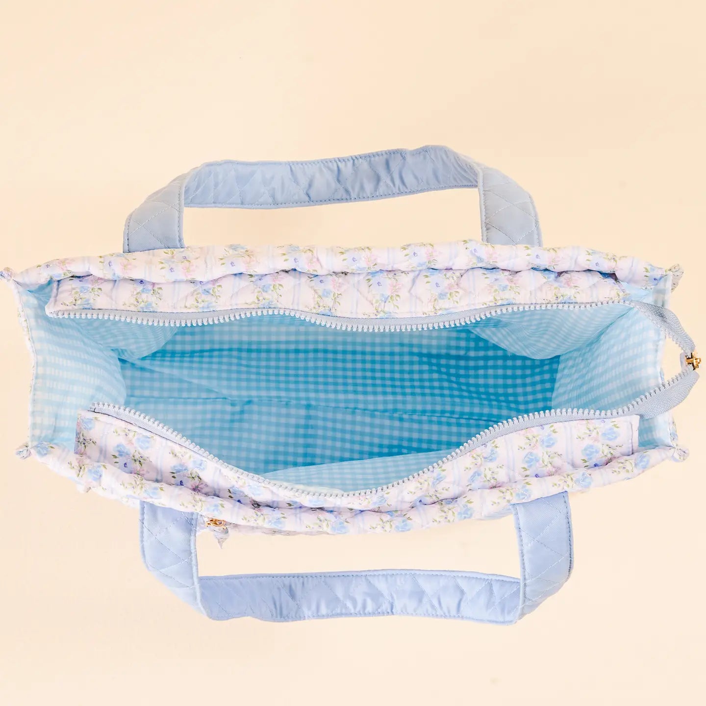 The Darling Effect - The Everyday Quilted Tote Bag-Petal Parade Blue
