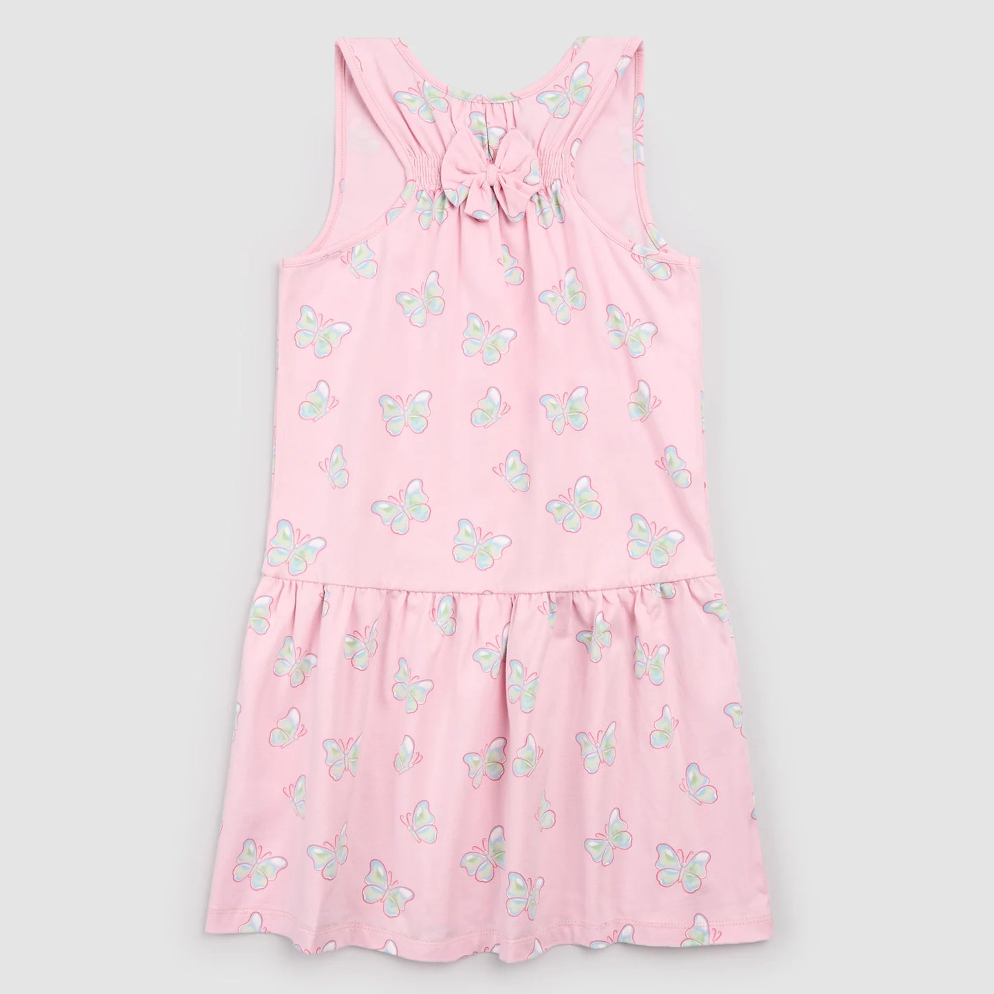 Butterflies on Parfait Racerback Jersey Dress