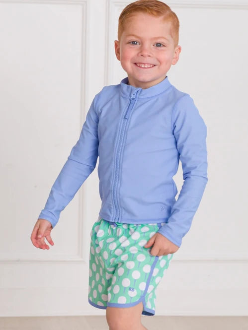 Ruffle Butts - Tee Time Dolphin Hem Swim Trunks