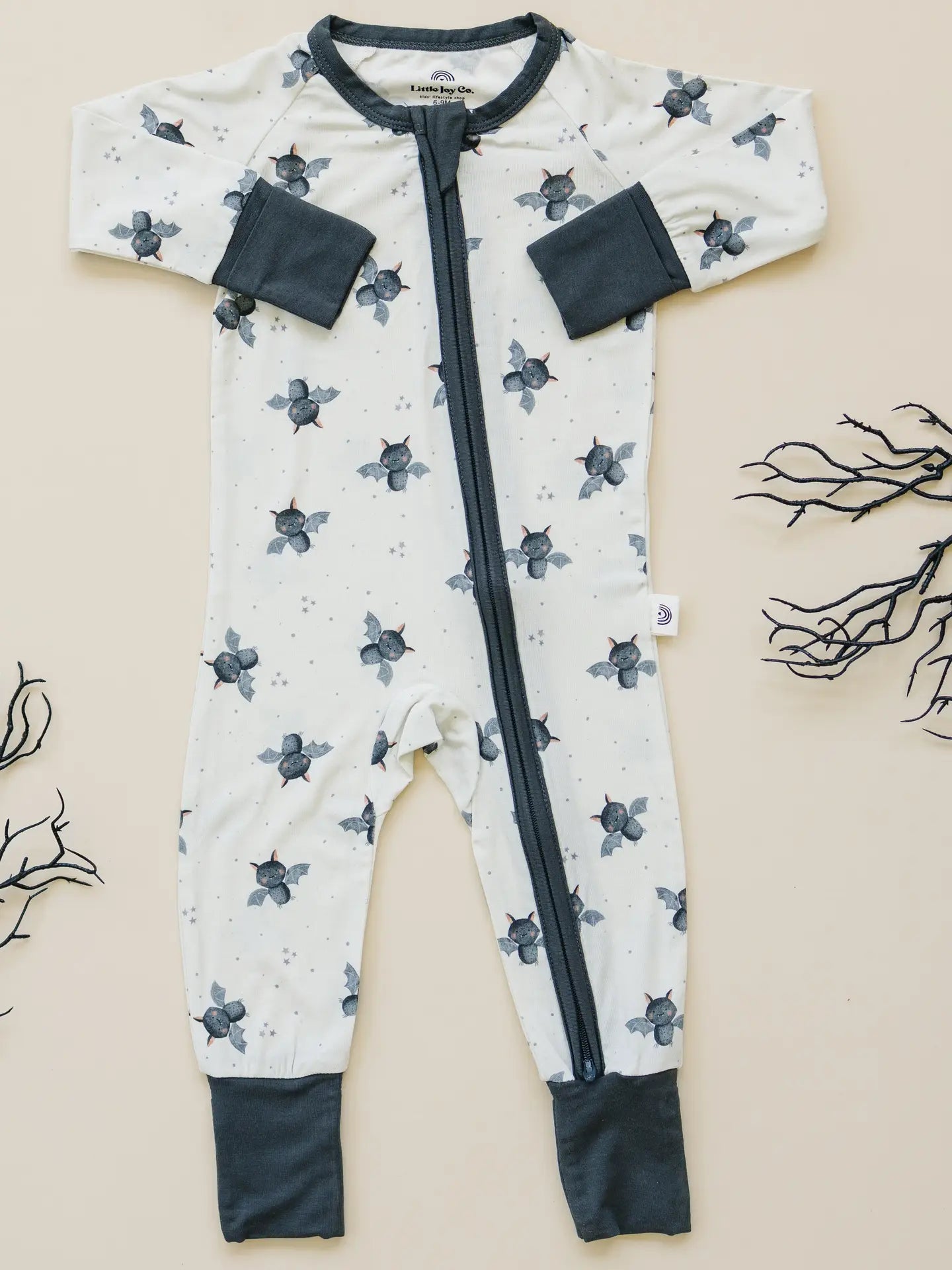 Little Joy Co. - Bats Bamboo Zippy Romper