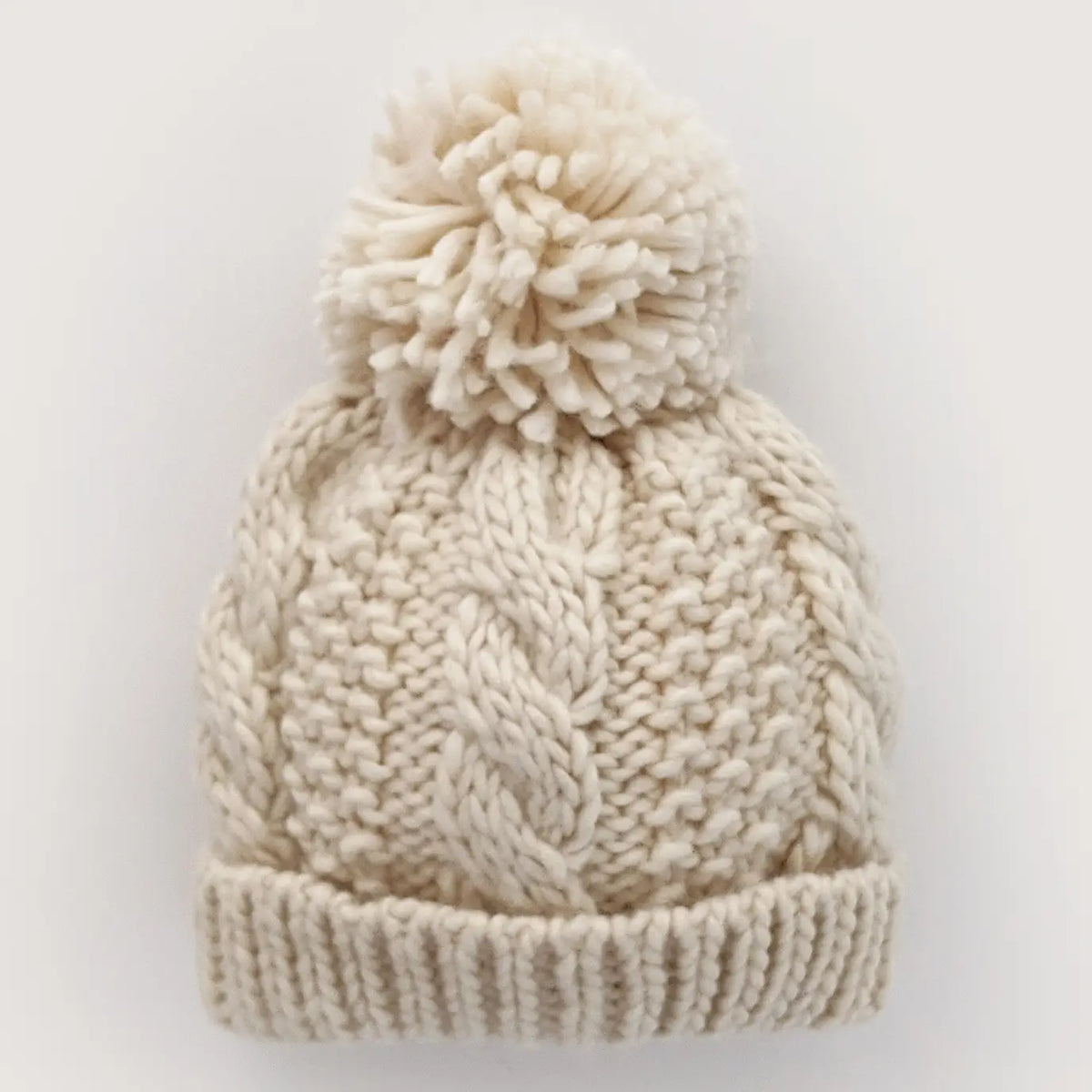 Natural Cable Beanie Baby & Kids