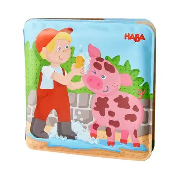 Haba USA - Farm Animal Magic Color Changing Wash Away Bath Book