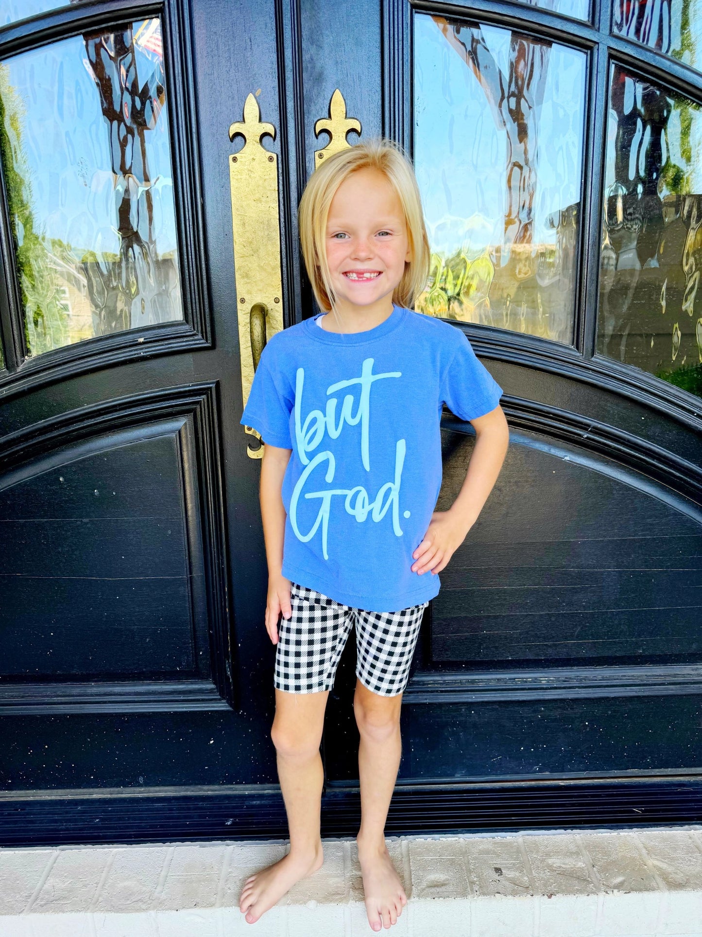 Light Blue Puff But God Youth Tee