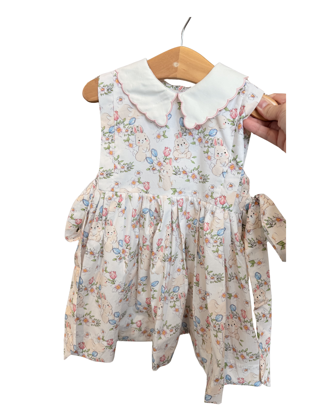 Matilda Bunny Scalloped Collar Dress