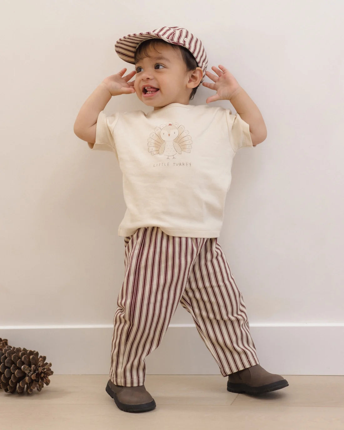 Black Cherry Pinstripe Grayson Pant
