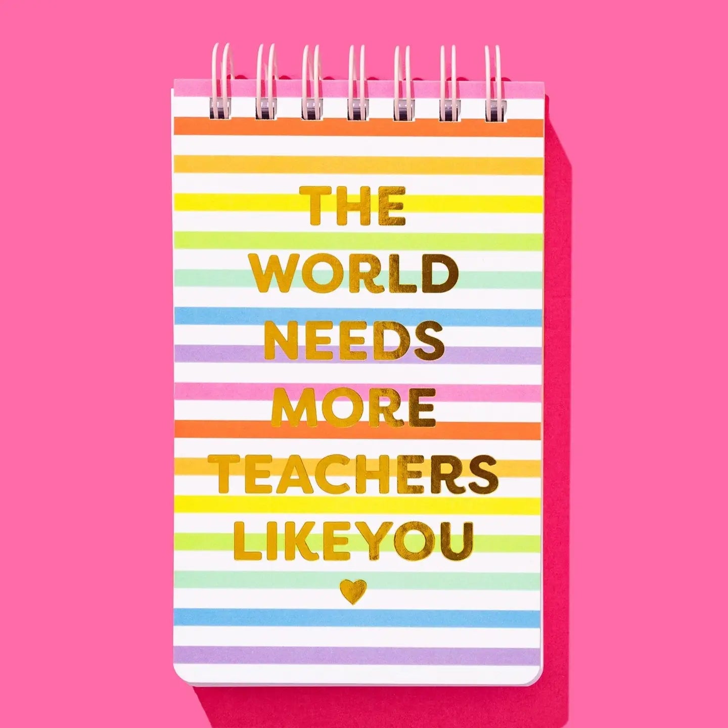 Taylor Elliot Designs - Small Spiral Top Notebook - Teacher Appreciation - 200 Pages