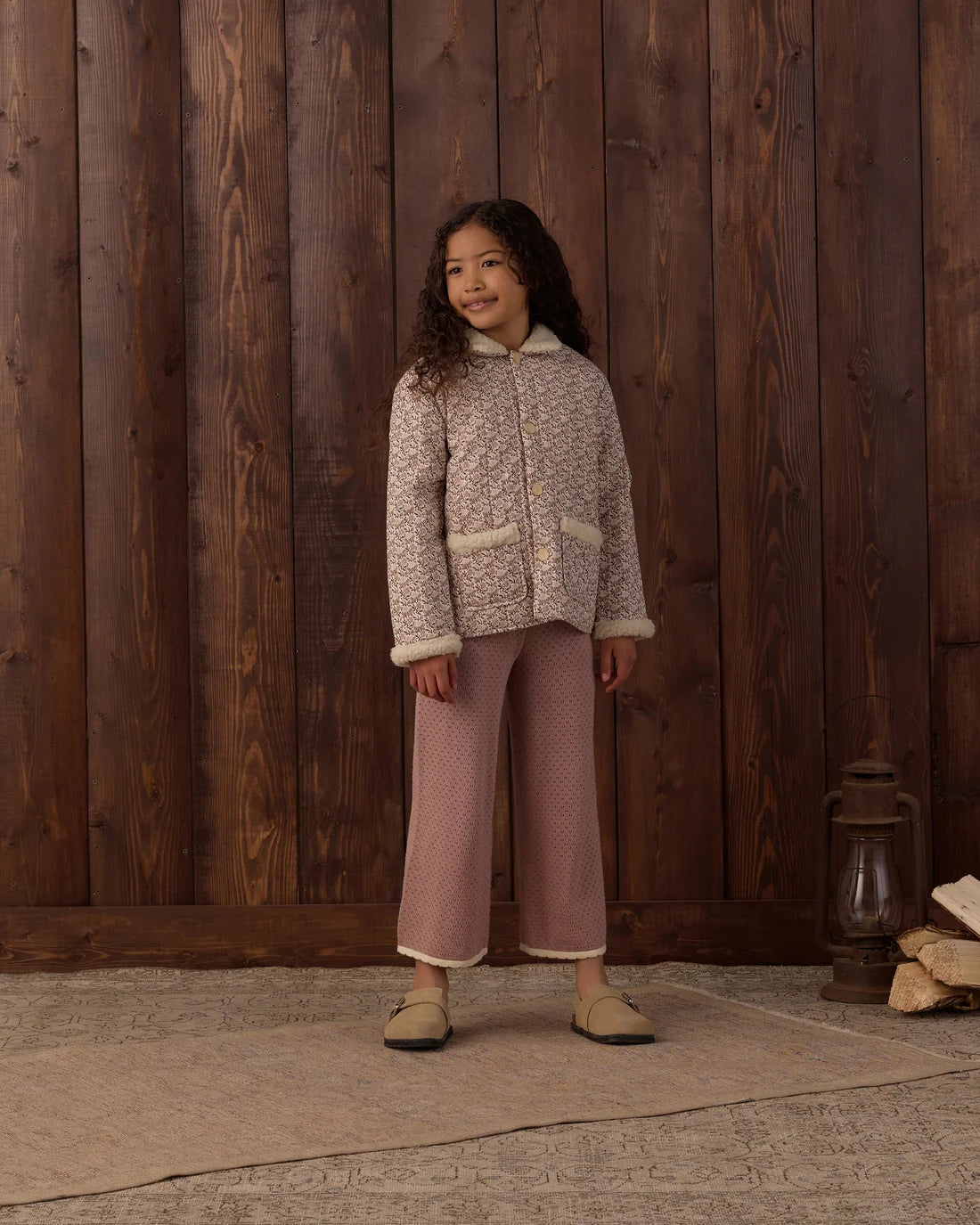 Rosewood Pointelle Knit Pant