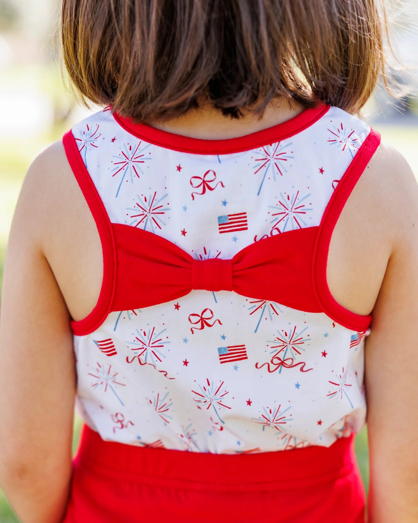 Jellybean - Fireworks and Freedom Bow Back Skort Set