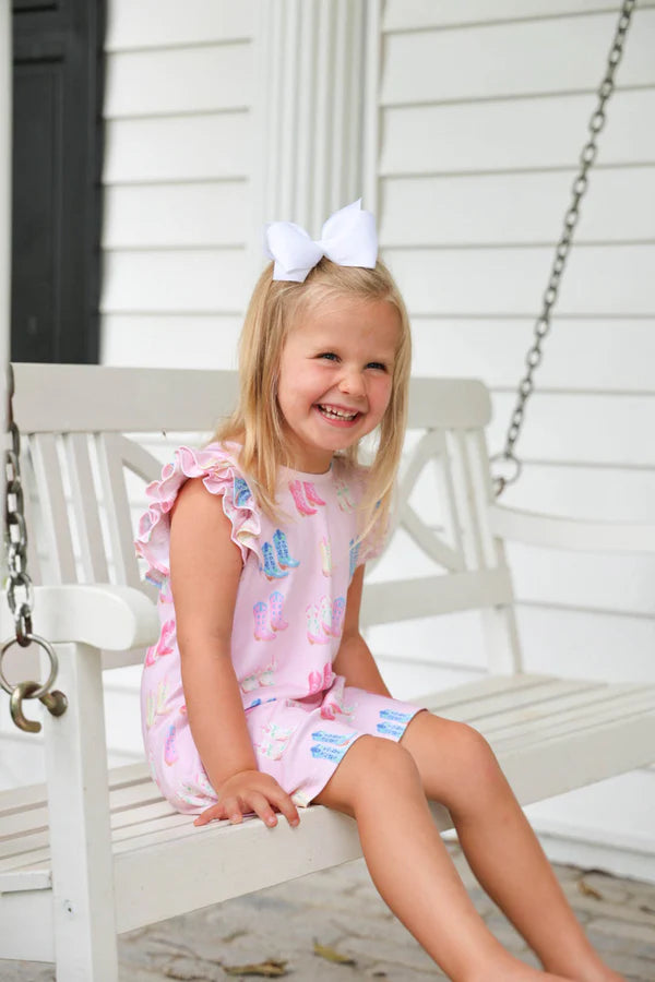 Cute to Boot Ruehling Ruffle Dress
