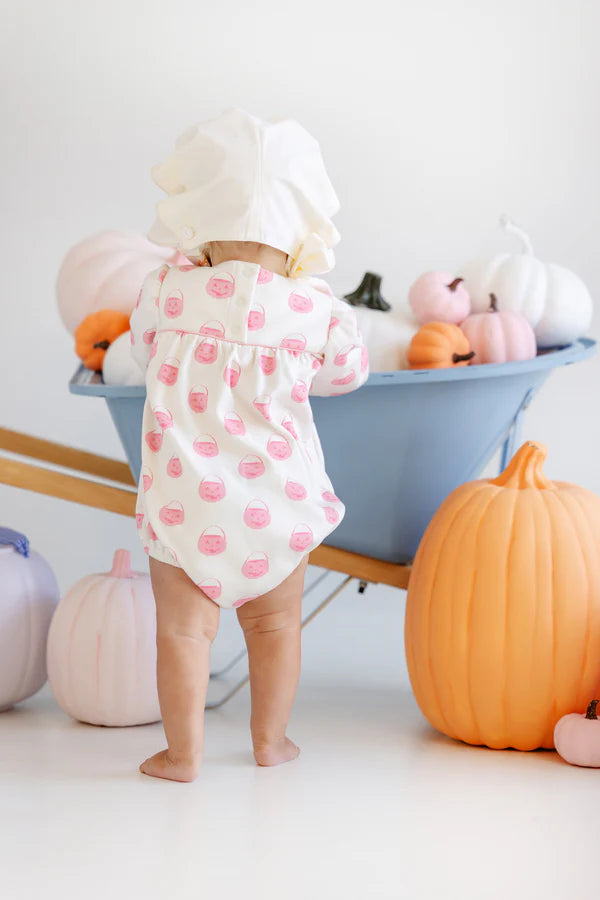 The Beaufort Bonnet Company - Sandpearl Pink Vintage Prep Pumpkin Pails LS Penny's Play Bubble