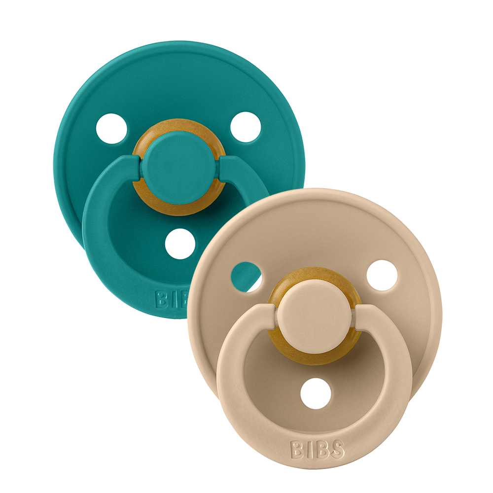 Bibs Pacifier - Colour 2 Pack - Scuba/Taupe