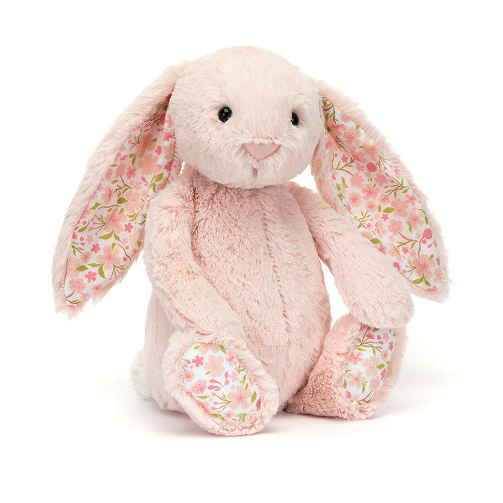 Soft Blossom Blush Bunny 'Cherry' by Jellycat, plush stuffed animal with adorable bunny design and cherry accents.