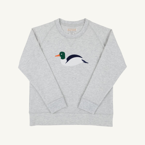 Grantley Gray (Heathered)/Duck Cassidy Comfy Crewneck
