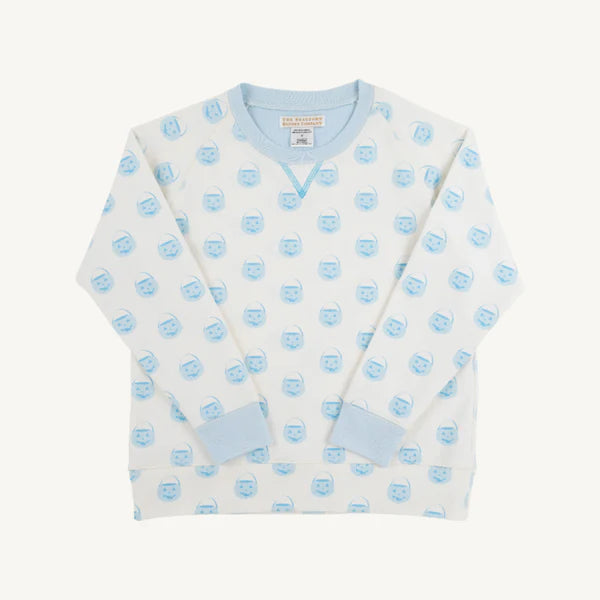 The Beaufort Bonnet Company - Buckhead Blue Vintage Prep Pumpkin Pails Cassidy Crewneck