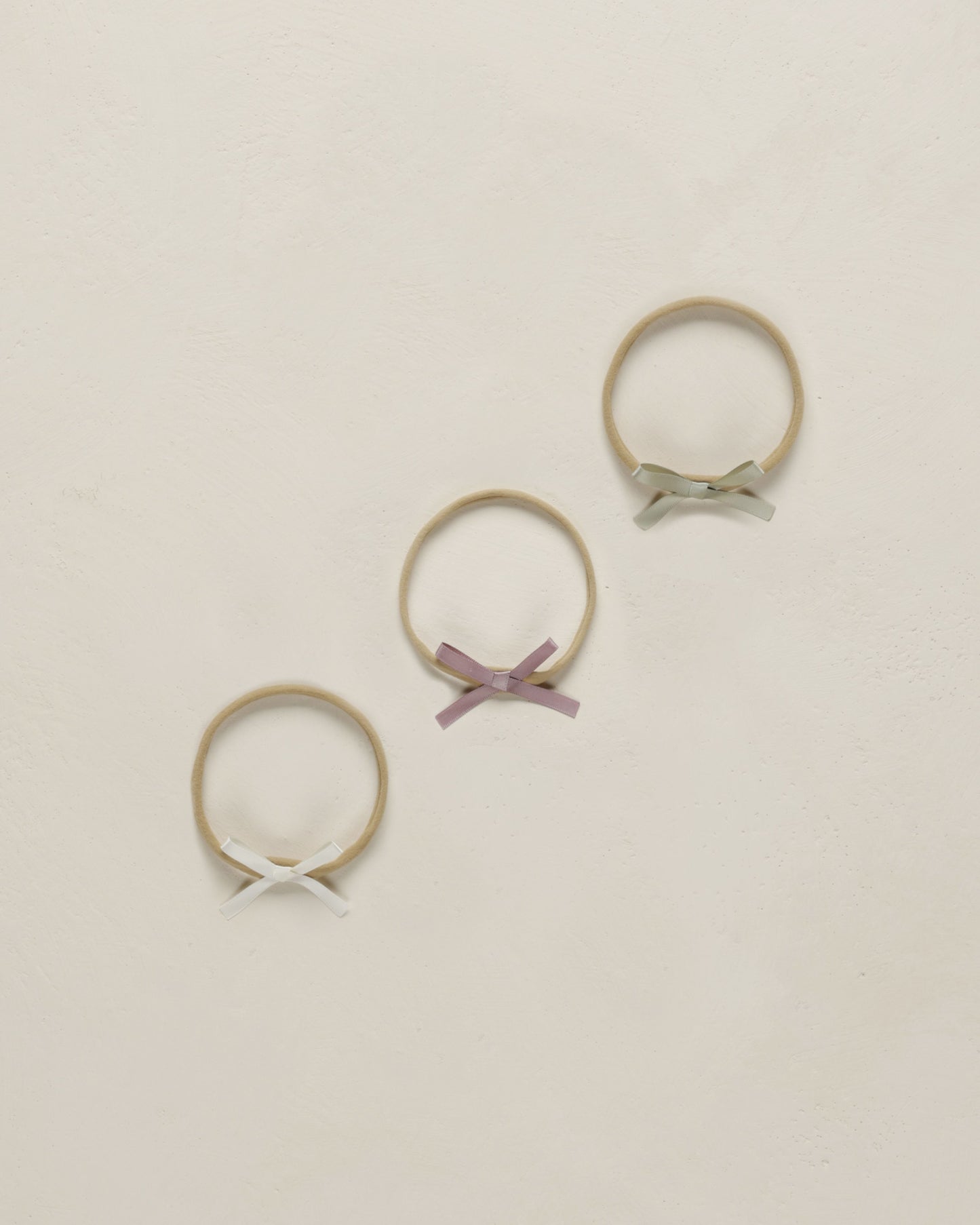 Noralee - Lavender, Sage, Ivory Baby Bow Headbands