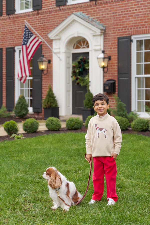 Osprey Oatmeal Dog Isaac's Intarsia Sweater