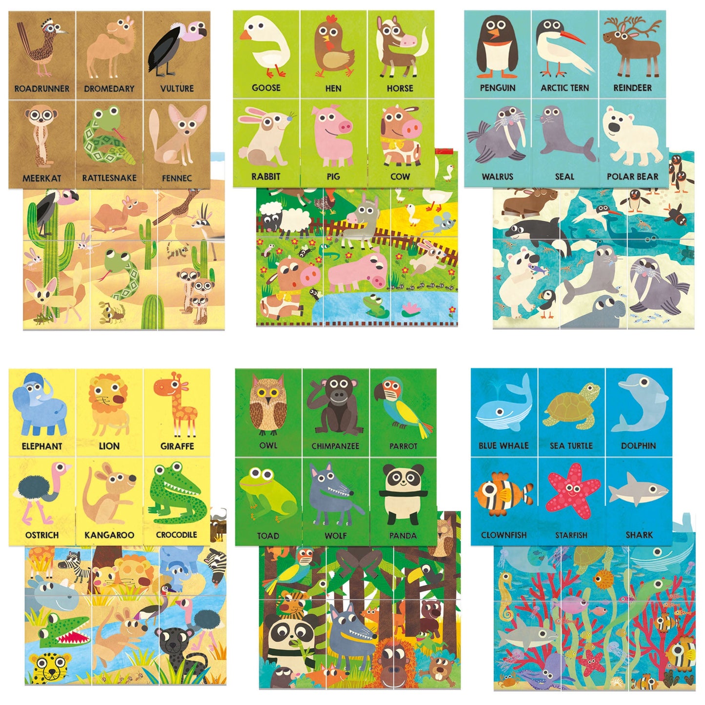 Headu - Montessori Flashcards First Animal Encyclopedia