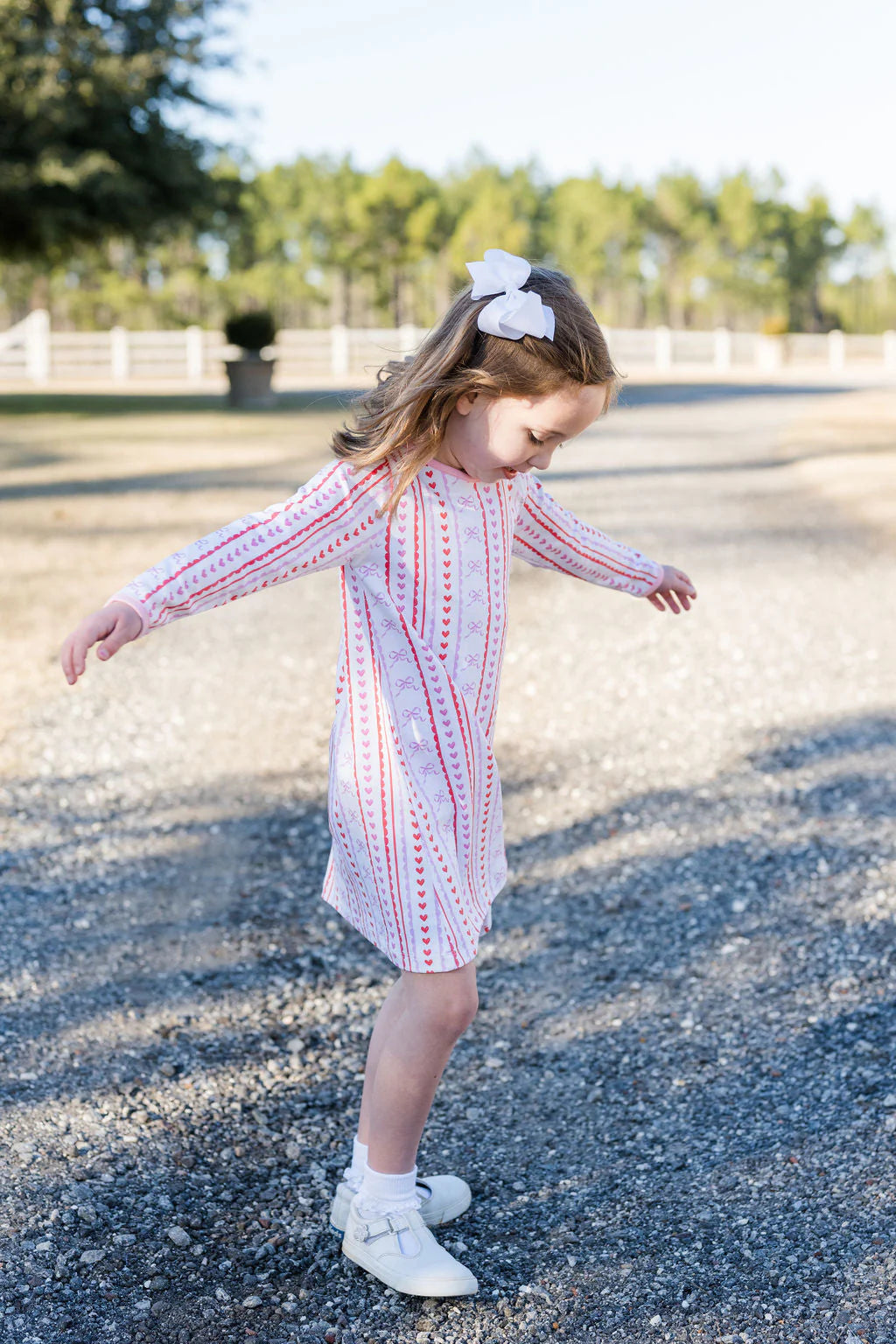 Scallops & Hearts Girls Play Dress