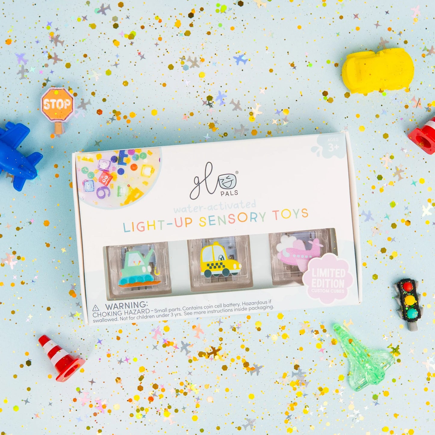 Glo Pals - Awesome Autos Light-Up Cubes 6-Pack