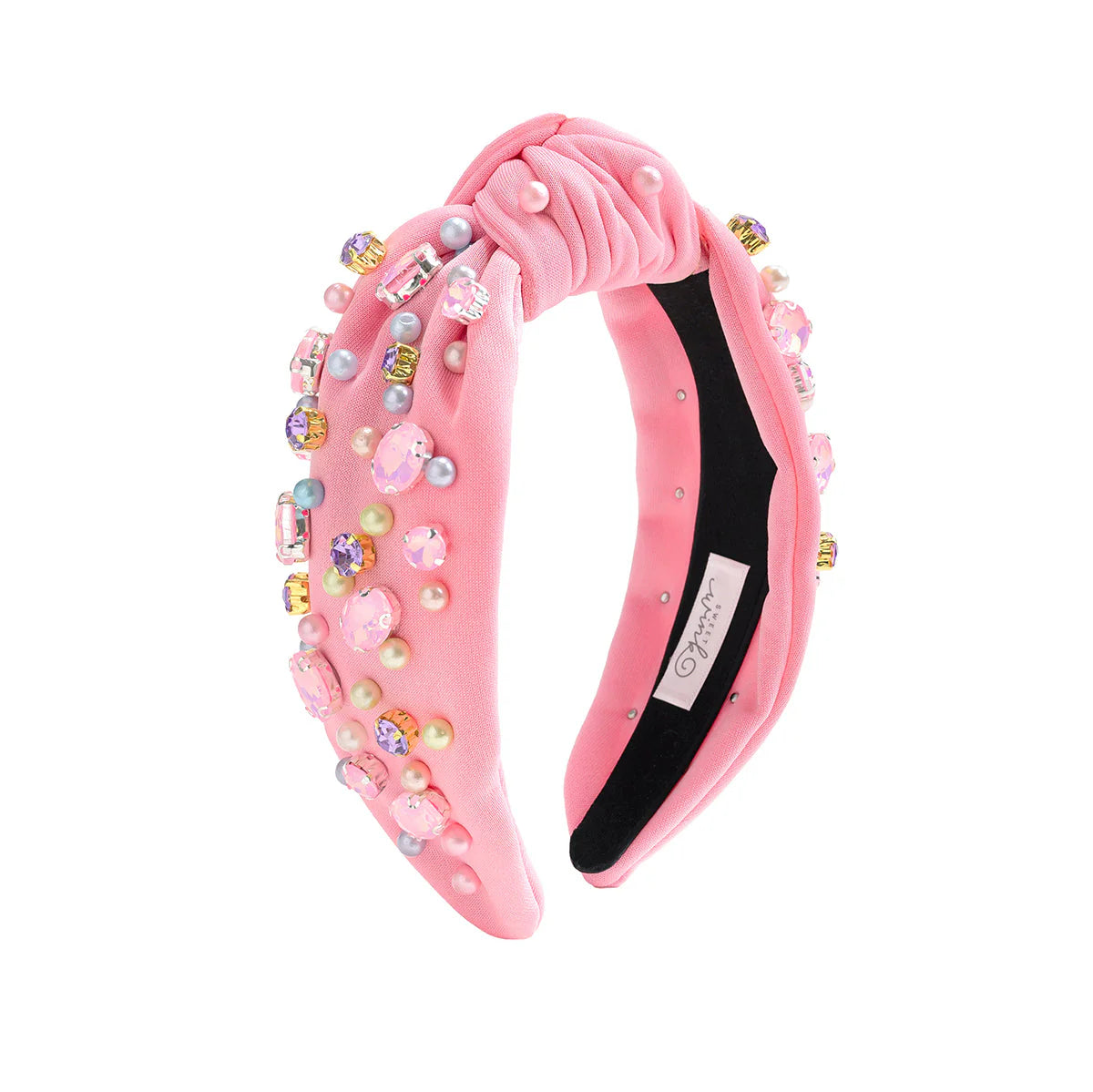 Pastel gemstone headband by Sweet Wink featuring colorful stones and a stylish design for accessory elegance.