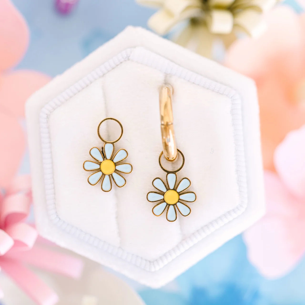 Baby Blue Daisy Charms