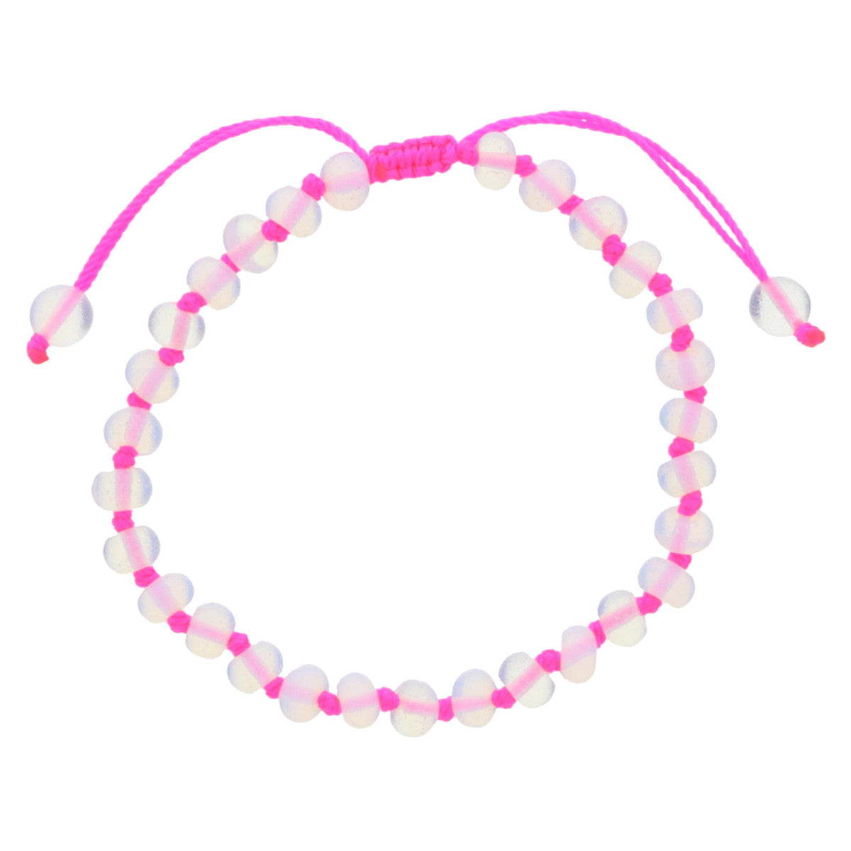 Summer of Fun Knotted Thread & Opalite Beaded Bracelet (multiple colors)