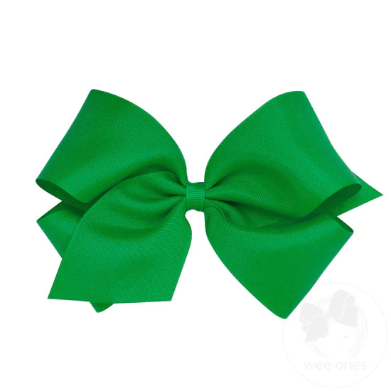 wee ones - Classic Grosgrain Girls Hair Bow (Plain Wrap)