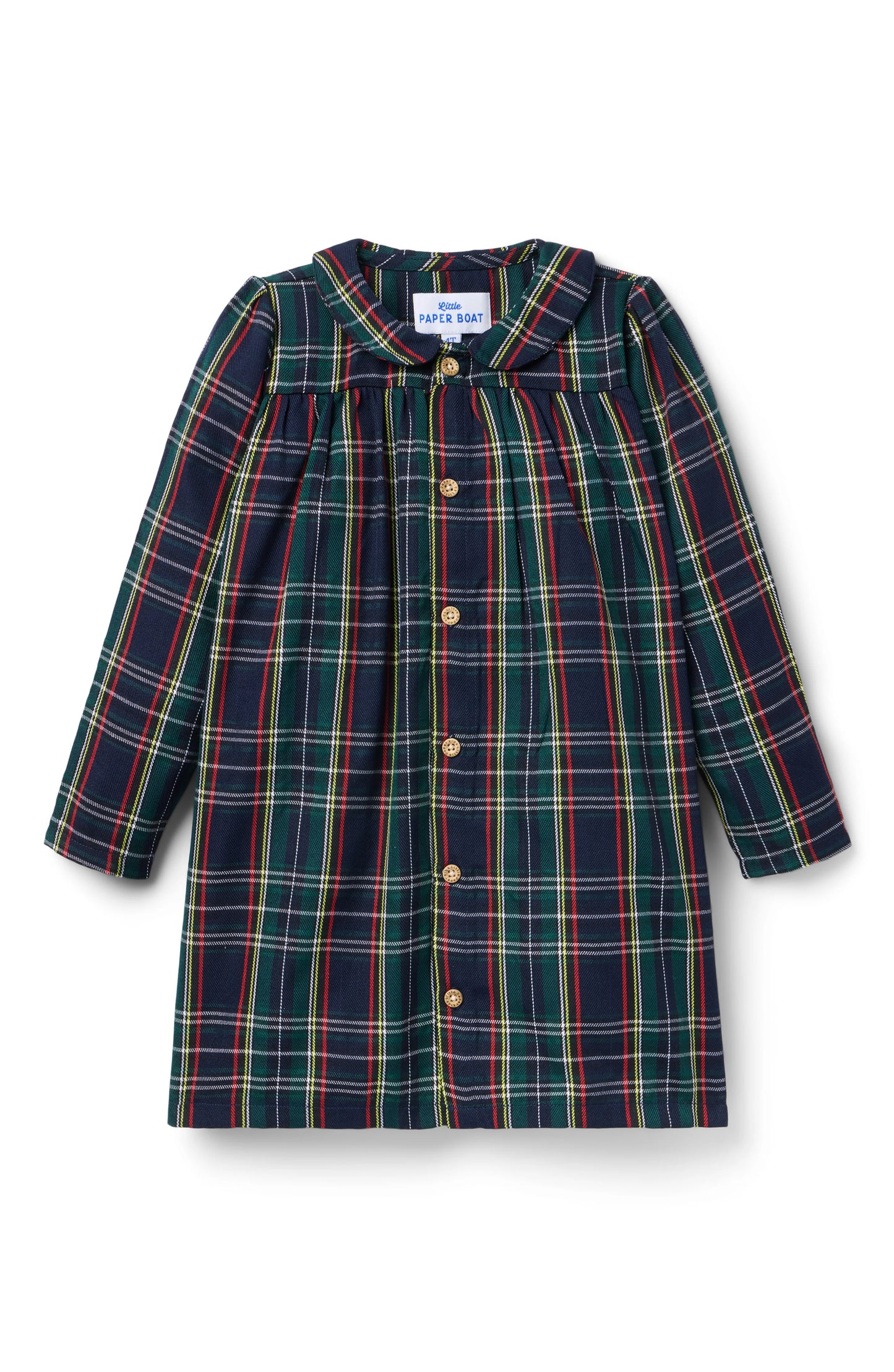 Parks Dress - Navy Tartan