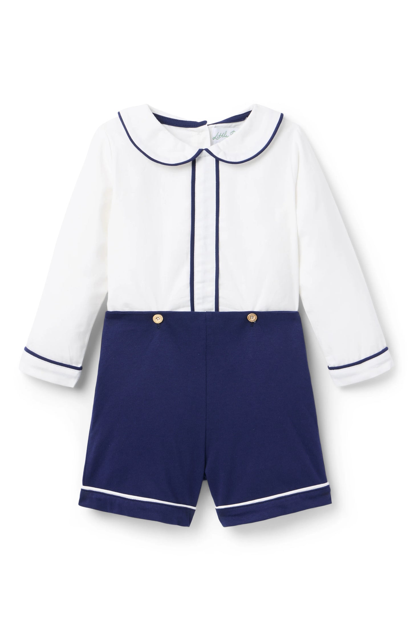 Shepherd Button On - Winter Ivory & Midnight Navy