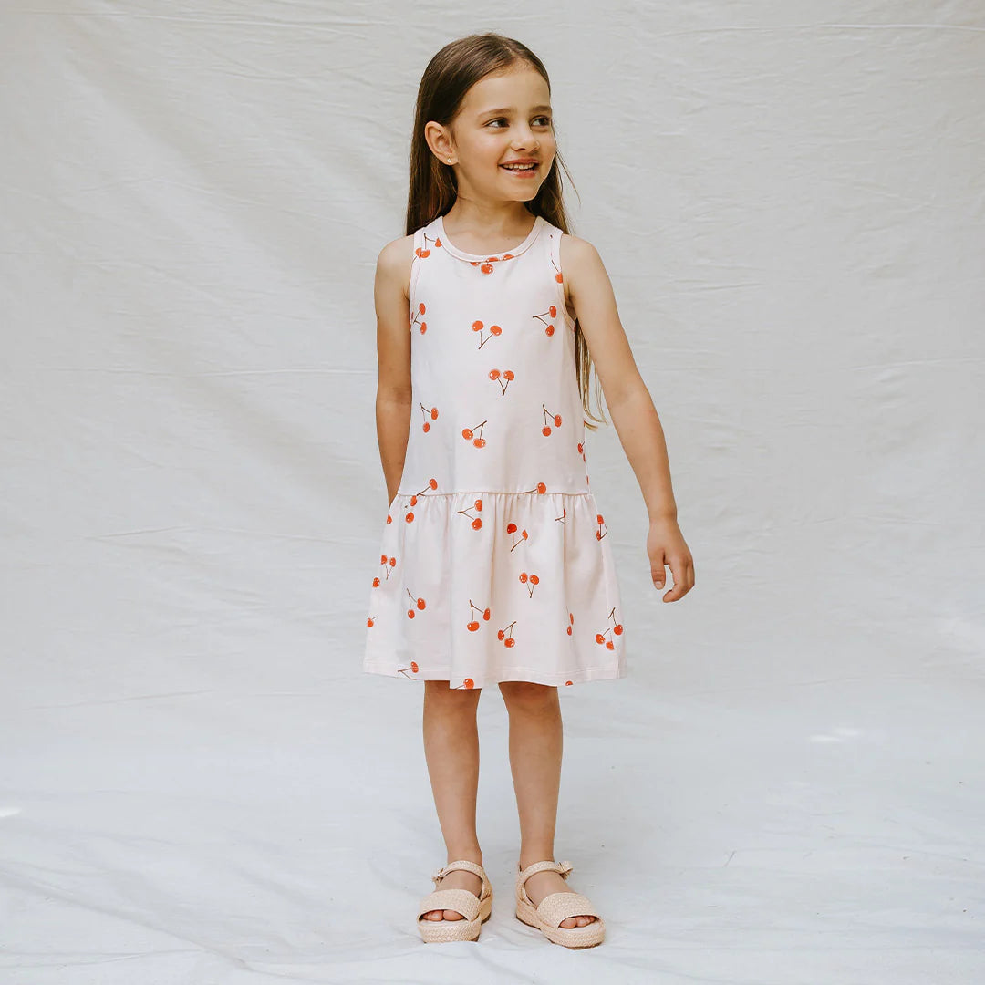 Miles the Label - Cherry Blush Racerback Jersey Dress
