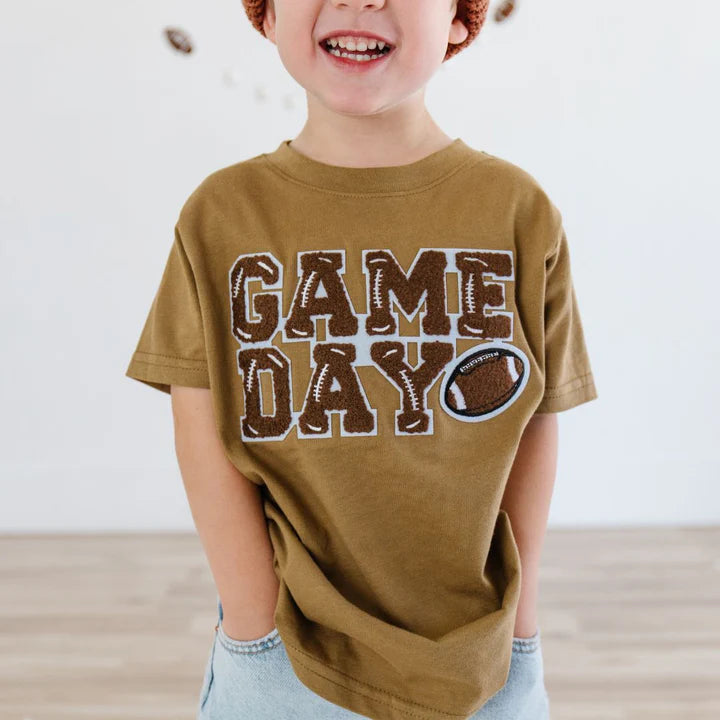 Sweet Wink - Game Day Patch Short Sleeve T-Shirt - Mocha