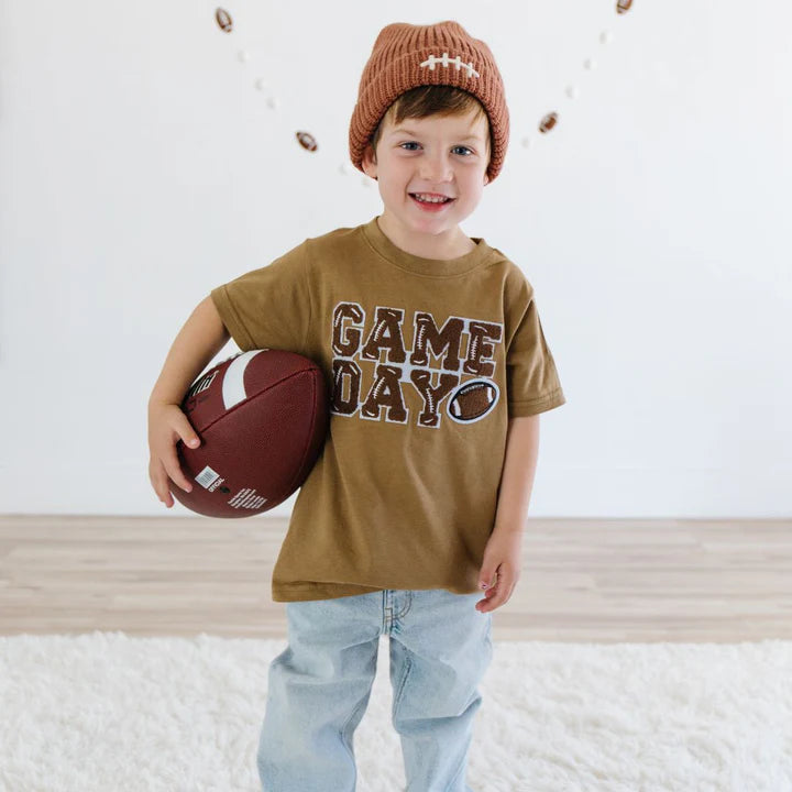 Sweet Wink - Game Day Patch Short Sleeve T-Shirt - Mocha