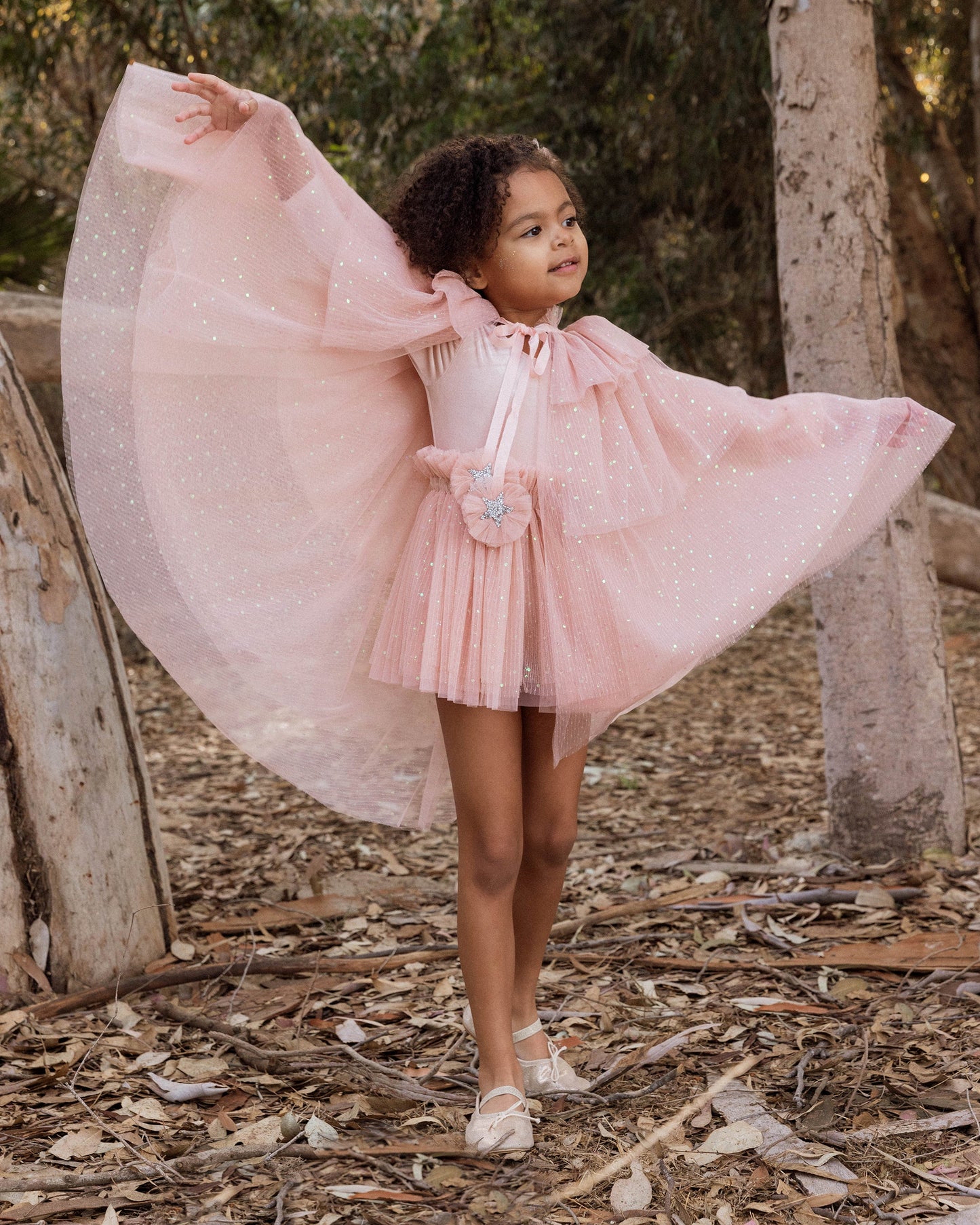 Tulle Cape | Rose
