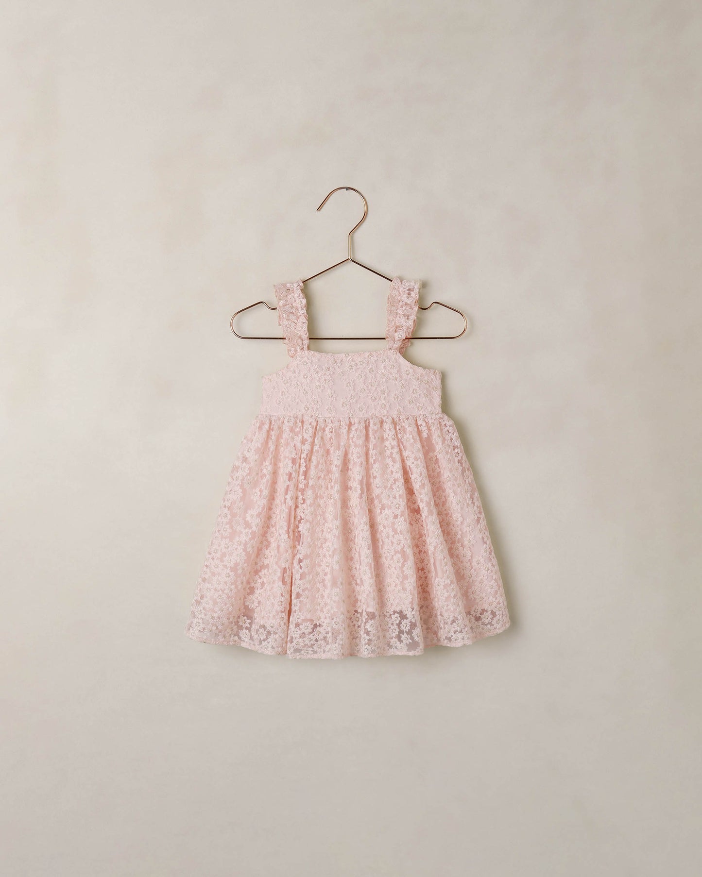 Noralee Cotton Candy Mara Dress in soft pastel pink with flowing fabric and delicate details, perfect for casual or special occasions.