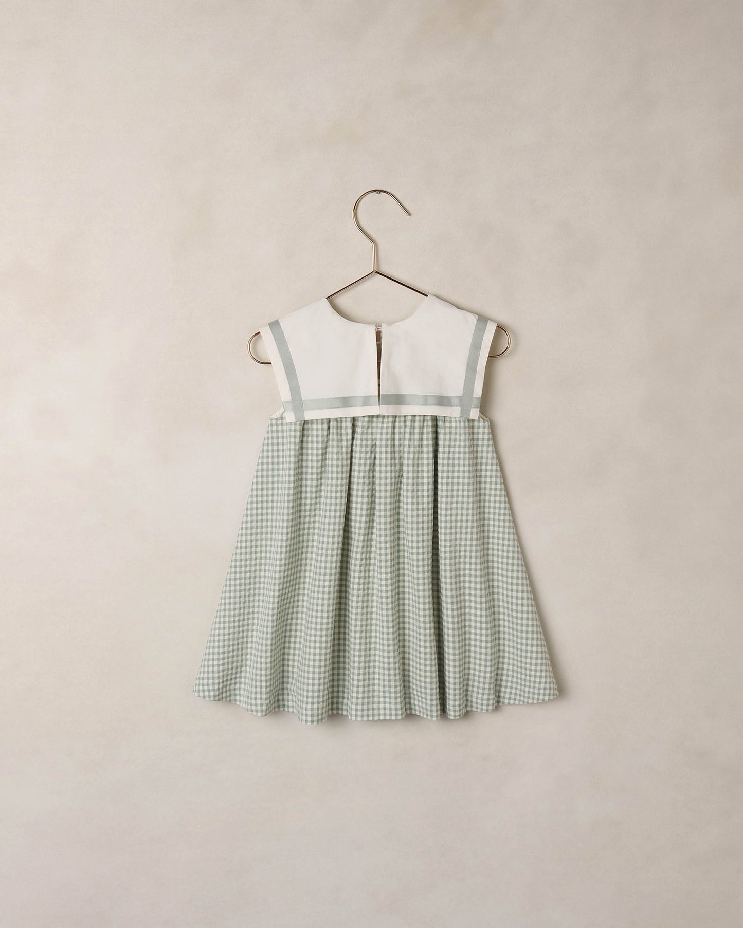 Eucalyptus Check Daisy Dress by Noralee featuring a floral pattern, lightweight fabric, and a casual, feminine design.