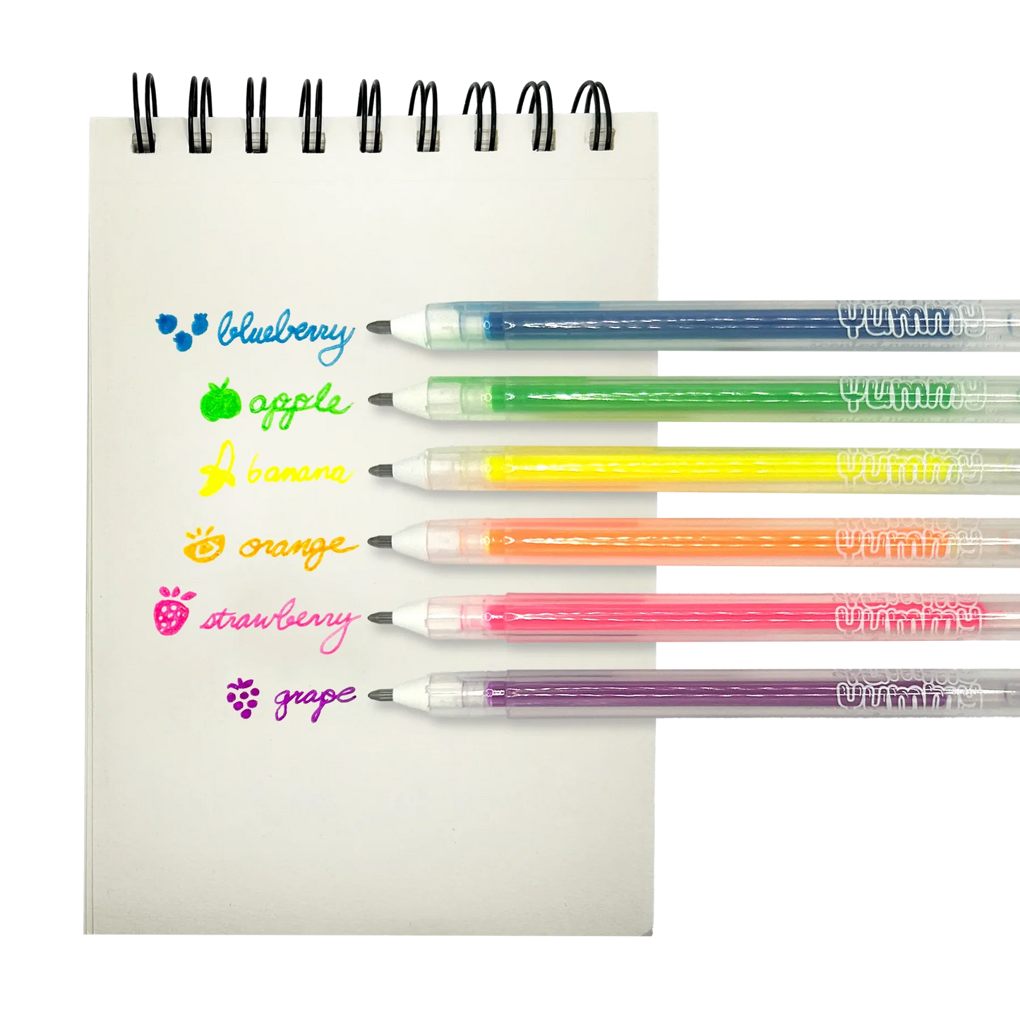 ooly - Yummy Yummy Scented Gel Pens - Neon - Set of 6